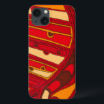 iPhone 13 Case Panneau orange abstract<br><div class="desc">A surréaliste dream, these brightly colored abstract orange look like melted wax flowing through a canvas. A Jennifer Goldberger creation, this work is amazing in its imaginative use of color and lines . Le Yours today !</div>