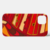 Coques Case-Mate iPhone Panneau orange abstract (Verso (horizontal))