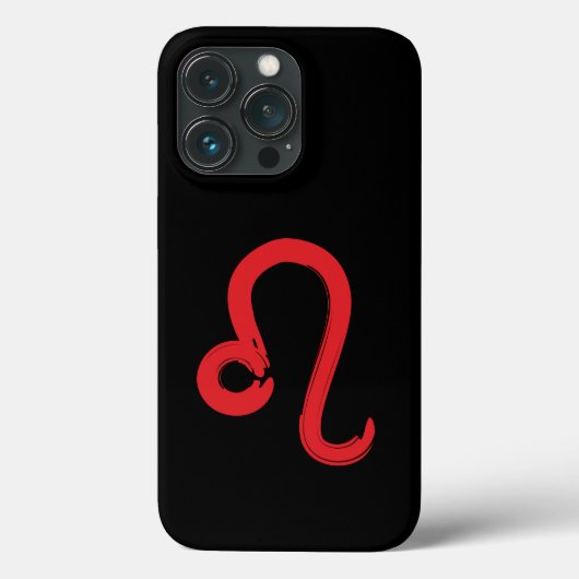 Coques Case-Mate iPhone Panneau rouge LEO Zodiac Juillet Août Anniversaire (Verso)