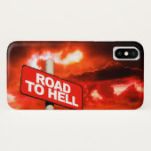 Coques Case-Mate iPhone Panneau Route vers l'enfer (Dos (Horizontal))
