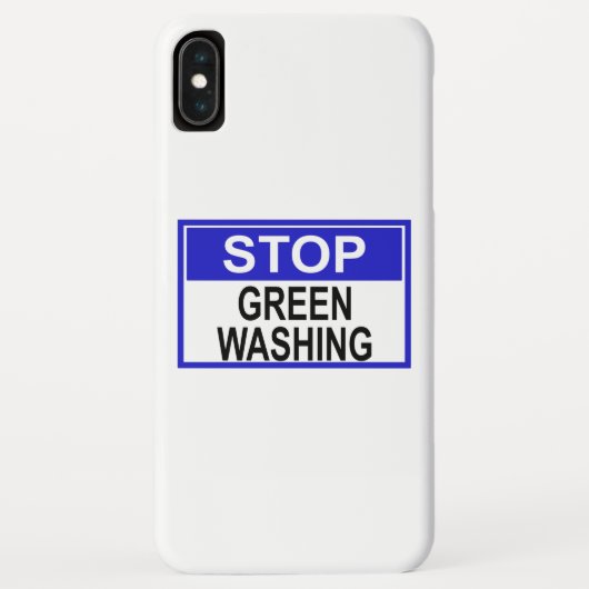 Coques Case-Mate iPhone Panneau Stop au Greenwashing (Dos)