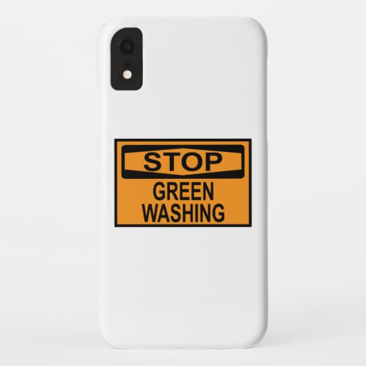 Coques Case-Mate iPhone Panneau Stop au Greenwashing (Dos)