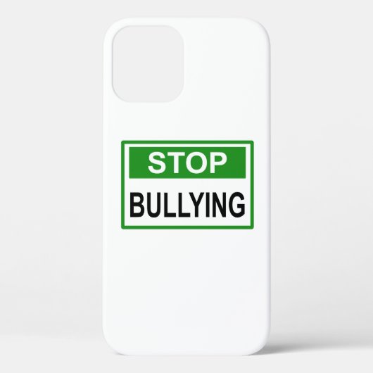 Coques Case-Mate iPhone Panneau Stop au Harcèlement vert (Verso)