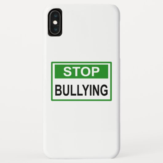 Coques Case-Mate iPhone Panneau Stop au Harcèlement vert (Dos)