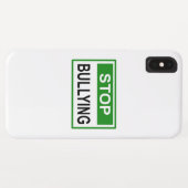 Coques Case-Mate iPhone Panneau Stop au Harcèlement vert (Dos (Horizontal))