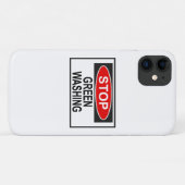 Coques Case-Mate iPhone Panneau Stop Greenwash (1) (Dos (Horizontal))
