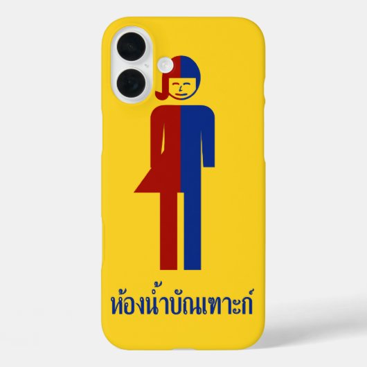 Coques Case-Mate iPhone Panneau thaïlandais ⚠ toilettes Ladyboy ⚠ (Verso)