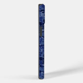 Coques Case-Mate iPhone Panneau Virgo Zodiac Camo bleu marine (Verso / Droite)