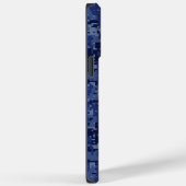 Coques Case-Mate iPhone Panneau Virgo Zodiac Camo bleu marine (Verso / Droite)