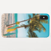 Coques Case-Mate iPhone Panneaux de surf sur la plage lancer oreiller (Dos (Horizontal))