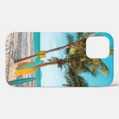 Coques Case-Mate iPhone Panneaux de surf sur la plage lancer oreiller (Verso (horizontal))