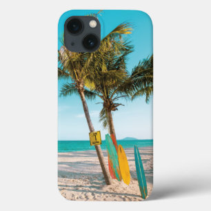 Case-Mate iPhone Case Panneaux de surf sur la plage lancer oreiller