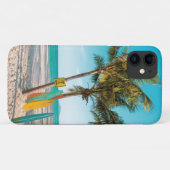 Coques Case-Mate iPhone Panneaux de surf sur la plage lancer oreiller (Dos (Horizontal))