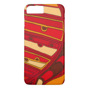 Coque iPhone 8 Plus/7 Plus Panneaux orange Abstraits