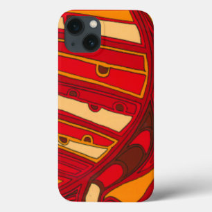 iPhone 13 Case Panneaux oranges abstraits
