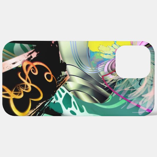 Coques Case-Mate iPhone Panorama irrégulier de formes et d'objets (Retour (horizontal))