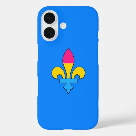 Coques Case-Mate iPhone Pansexualité fierté fleur-de-lis inhabituel iPhone (Verso)