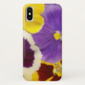 Coques Case-Mate iPhone Pansies d'impression florales (Dos)