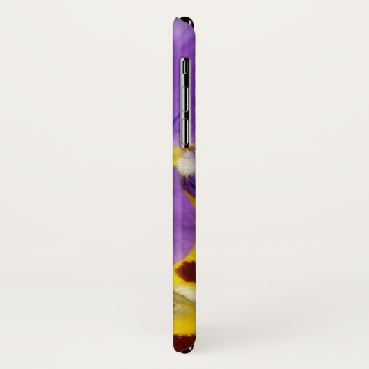 Coques Case-Mate iPhone Pansies d'impression florales (Dos/Gauche)