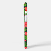 Coques Case-Mate iPhone Pansies rouges, oiseaux et papillons (Verso / Gauche)