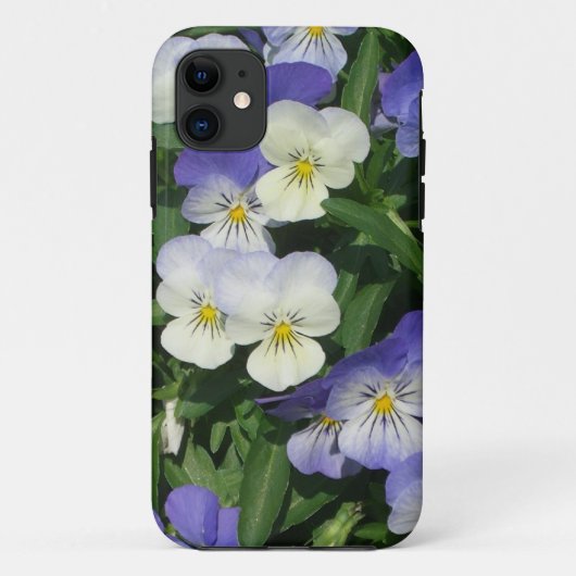 Coques Case-Mate iPhone Pansies violettes Jardin Floral (Dos)
