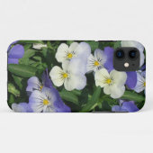 Coques Case-Mate iPhone Pansies violettes Jardin Floral (Dos (Horizontal))