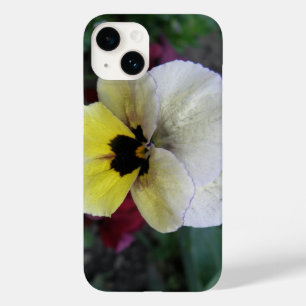 Coque Pour iPhone 14 Pansy Blanc et Jaune