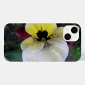 Coques Case-Mate iPhone Pansy Blanc et Jaune (Verso (horizontal))