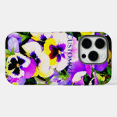 Coques Case-Mate iPhone pansy flowers (Verso (horizontal))