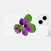 Coques Case-Mate iPhone Pansy pourpre et vert (Verso (horizontal))