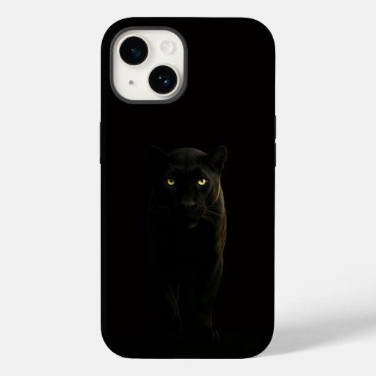 Coques Case-Mate iPhone Panthère noire 4 Luxe iPhone 14 Mate, Panthère noi (Verso)