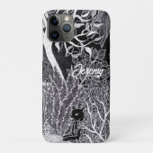 Coques Case-Mate iPhone Panthère noire dans la jungle - dessin au crayon (Dos)