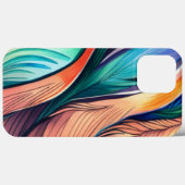 Coques Case-Mate iPhone Paon abstrait (Verso (horizontal))