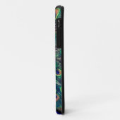 Coques Case-Mate iPhone Paon bleu cobalt (Dos/Gauche)