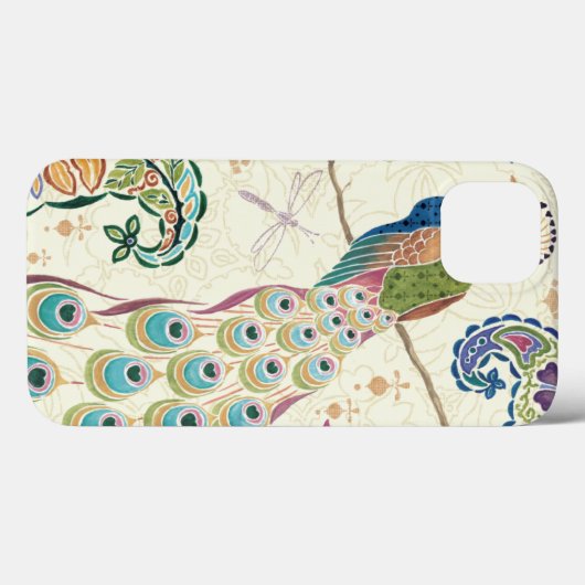 Coques Case-Mate iPhone Paon bleu majestueux (Verso (horizontal))