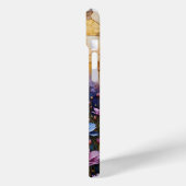Coques Case-Mate iPhone Paon dans un paysage floral (Verso / Gauche)