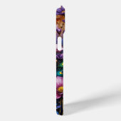 Coques Case-Mate iPhone Paon dans un paysage floral (Verso / Droite)
