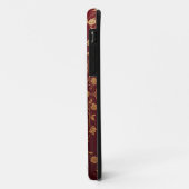 Coques Case-Mate iPhone Paon Doré Floral Rouge Élégant Style Luxueux ✨ (Dos/Gauche)