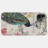 Coques Case-Mate iPhone Paon et fleurs de printemps (Dos (Horizontal))