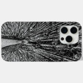 Coques Case-Mate iPhone Paon noir et blanc (Verso (horizontal))