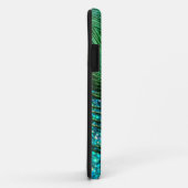 Coques Case-Mate iPhone Paon unique d'Aqua (Dos/Droite)