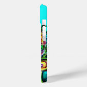 Coques Case-Mate iPhone PAONS AMOUREUX Rouge Bleu Turquoise Bleu-vert (Verso / Gauche)