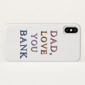 COQUES Case-Mate iPhone PAPA, AIME-TOI BANQUE 1 (Dos (Horizontal))