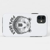 Coques Case-Mate iPhone Papa Bear, illustration tirée à la main (Dos (Horizontal))