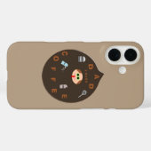 Coques Case-Mate iPhone Papa drôle monstre aime le café (Verso (horizontal))