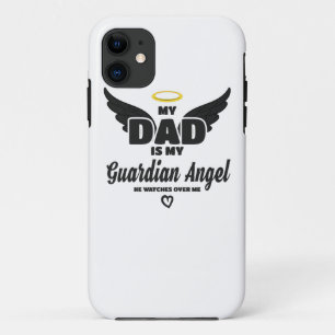 Case-Mate iPhone Case Papa Est Mon Gardien Angel Montre Sur Moi En Mémoi