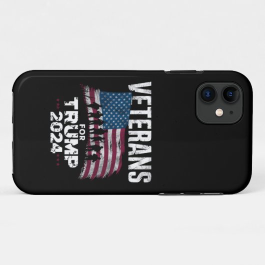 Coques Case-Mate iPhone Papa Grand-Père Anciens Combattants Pour Trump 202 (Dos (Horizontal))