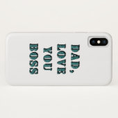 COQUES Case-Mate iPhone PAPA, JE T'AIME BOSS 1 (Dos (Horizontal))
