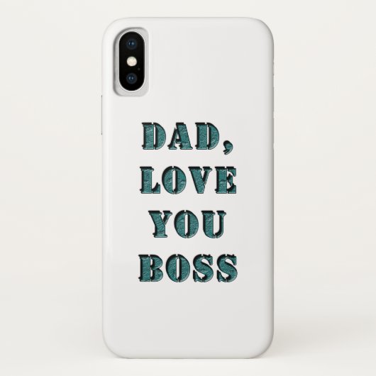 COQUES Case-Mate iPhone PAPA, JE T'AIME BOSS 1 (Dos)