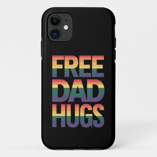 Coques Case-Mate iPhone Papa Libre Accrocs LGBTQ Gay pride Mois Fier Ally (Dos)